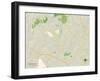 Political Map of Columbia, MD-null-Framed Art Print