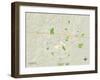 Political Map of Columbia, MO-null-Framed Art Print