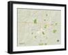 Political Map of Columbia, MO-null-Framed Art Print