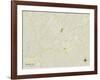 Political Map of Columbia, MS-null-Framed Art Print