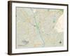 Political Map of Columbia, SC-null-Framed Art Print