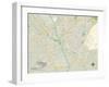 Political Map of Columbia, SC-null-Framed Art Print