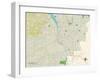 Political Map of Columbus, GA-null-Framed Art Print