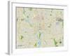 Political Map of Columbus, OH-null-Framed Art Print