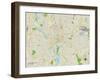 Political Map of Columbus, OH-null-Framed Art Print