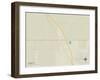 Political Map of Combes, TX-null-Framed Art Print