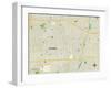 Political Map of Compton, CA-null-Framed Art Print