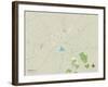 Political Map of Conway, SC-null-Framed Art Print