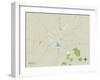 Political Map of Conway, SC-null-Framed Art Print