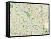 Political Map of Coon Rapids, MN-null-Framed Stretched Canvas