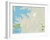 Political Map of Cornelius, NC-null-Framed Art Print