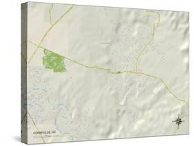 Political Map of Cornville, AZ-null-Stretched Canvas