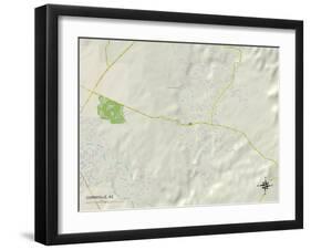 Political Map of Cornville, AZ-null-Framed Art Print