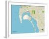 Political Map of Coronado, CA-null-Framed Art Print