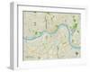 Political Map of Covington, KY-null-Framed Art Print