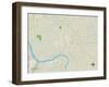 Political Map of Coweta, OK-null-Framed Art Print