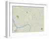 Political Map of Coweta, OK-null-Framed Art Print