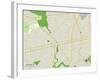 Political Map of Cranford, NJ-null-Framed Art Print