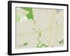 Political Map of Cranford, NJ-null-Framed Art Print