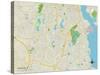 Political Map of Cranston, RI-null-Stretched Canvas