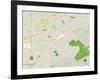 Political Map of Crestwood, MO-null-Framed Art Print