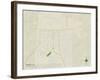 Political Map of Crossett, AR-null-Framed Art Print