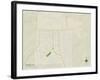 Political Map of Crossett, AR-null-Framed Art Print