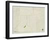 Political Map of Crossett, AR-null-Framed Art Print