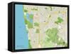 Political Map of Daly City, CA-null-Framed Stretched Canvas