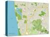 Political Map of Daly City, CA-null-Stretched Canvas