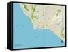 Political Map of Dana Point, CA-null-Framed Stretched Canvas