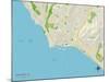 Political Map of Dana Point, CA-null-Mounted Art Print