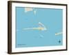 Political Map of Dauphin Island, AL-null-Framed Art Print
