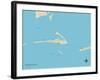 Political Map of Dauphin Island, AL-null-Framed Art Print