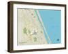 Political Map of Daytona Beach, FL-null-Framed Art Print