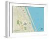 Political Map of Daytona Beach, FL-null-Framed Art Print