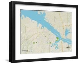 Political Map of Decatur, AL-null-Framed Art Print