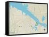 Political Map of Decatur, AL-null-Framed Stretched Canvas