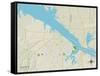 Political Map of Decatur, AL-null-Framed Stretched Canvas