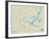 Political Map of Decatur, IL-null-Framed Art Print