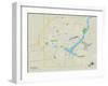 Political Map of Decatur, IL-null-Framed Art Print