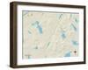 Political Map of Dedham, ME-null-Framed Art Print