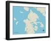 Political Map of Deer Isle, ME-null-Framed Art Print