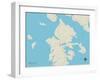 Political Map of Deer Isle, ME-null-Framed Art Print