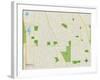 Political Map of Deerfield, IL-null-Framed Art Print