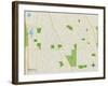 Political Map of Deerfield, IL-null-Framed Art Print