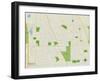 Political Map of Deerfield, IL-null-Framed Art Print