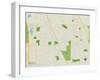 Political Map of Deerfield, IL-null-Framed Art Print