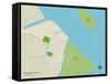 Political Map of Delaware City, DE-null-Framed Stretched Canvas