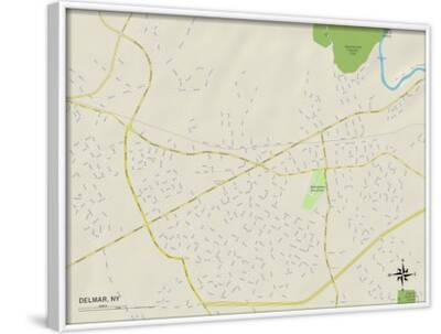 'Political Map of Delmar, NY' Prints | AllPosters.com